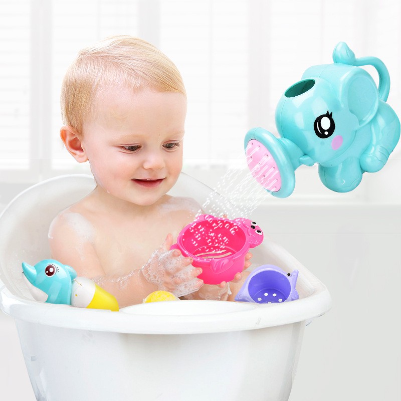 Combo 8 Baby Bathroom Toys - With Basket. | Shopee Philippines