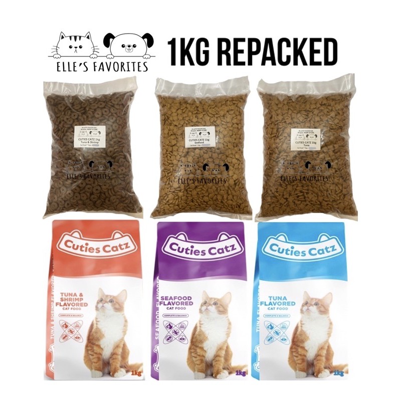CUTIES CATZ 1KG REPACKED CAT FOOD Shopee Philippines