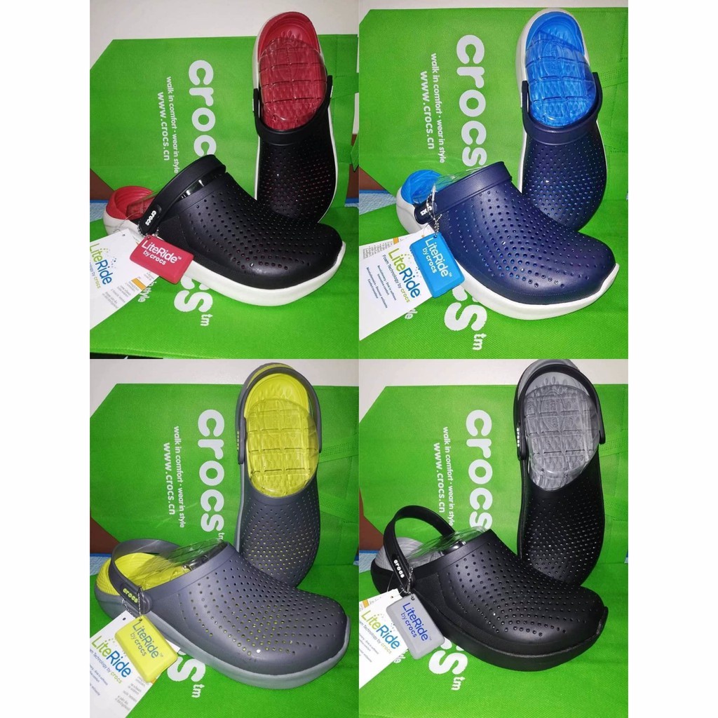 crocs literide original vs fake