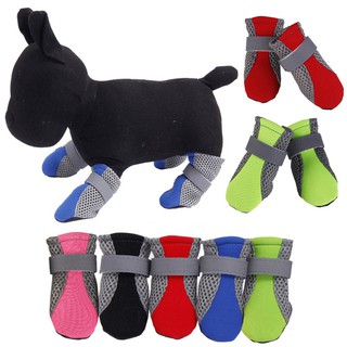 Pet Dog Comfortable Breathable Shoes Anti-slip Pet Boots Dog Teddy Cute Breathable Net Shoes