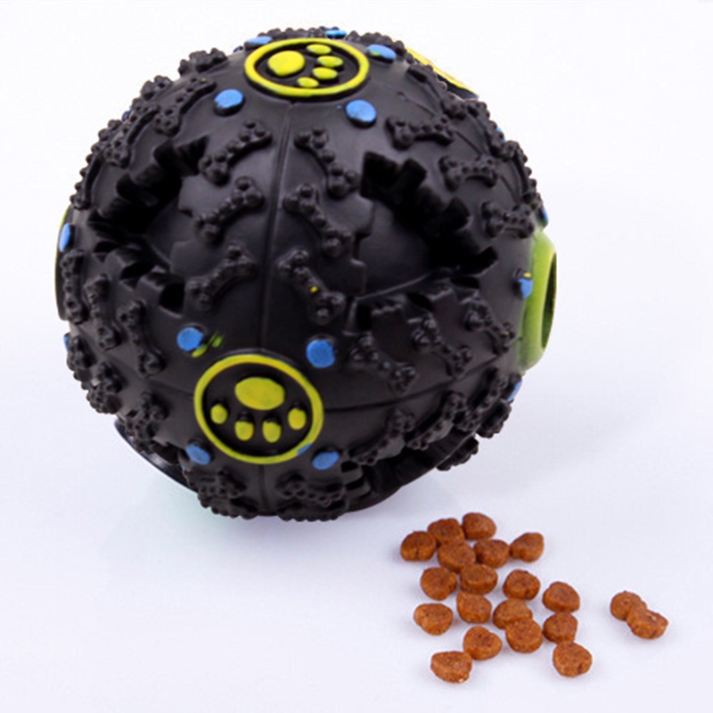 Pet dog squeak lost food ball squeak dog big dog puzzle training dog toy French Bulldog Pug ball pet #7
