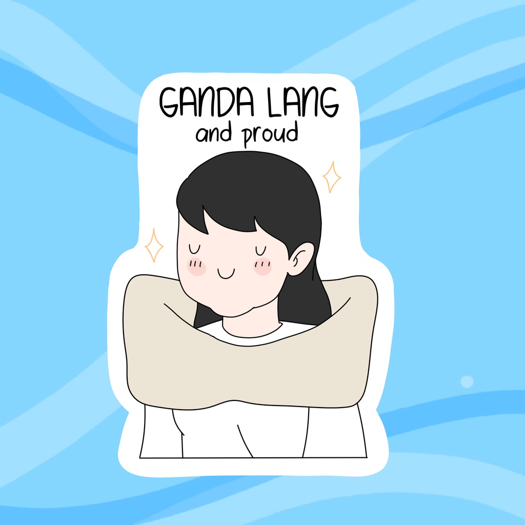 Sskait Binibini Waterproof Funny Mood Die Cut Sticker Ganda Lang And Proud Shopee Philippines 1221