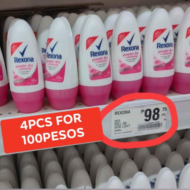 4PCS FOR 100PESOS REXONA / DOVE DEO ROLL-ON 50ML | Shopee Philippines