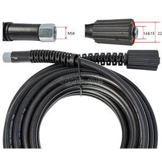 Replacement 10 meters Pressure Washer Hose M22F x M14F Threaded Fittings for Ryobi/Hitachi MK$ #2