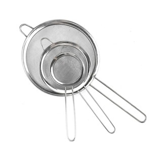 ON HAND COD Stainless Strainer Round Sifter Drain with Handle High Quality Multi Purpose 6 Sizes #1