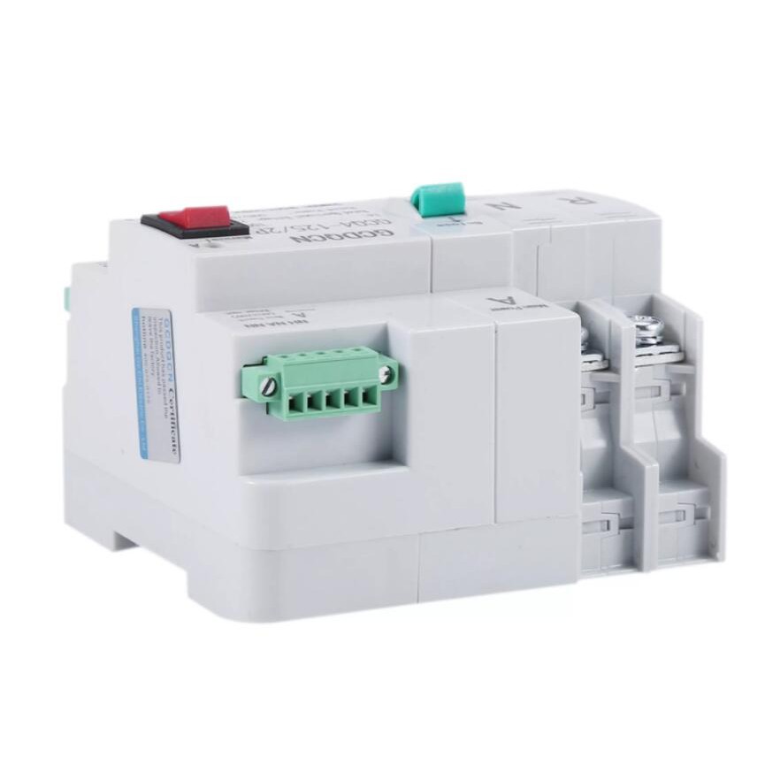 MCB type Dual Power Automatic transfer switch ATS 2P 63A 100A ATS ...