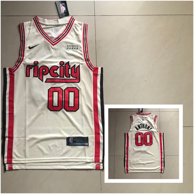 rip city carmelo anthony jersey