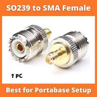 SO239 Female to SMA Female Coaxial Connector for Cignus Baofeng Two Way Radio