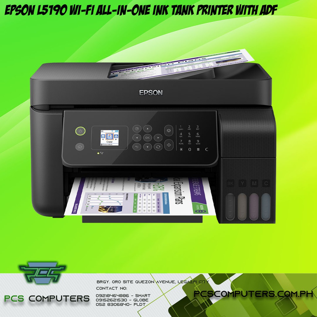 Epson L5190 Wi Fi All In One Ink Tank Printer With Adf Presyo ₱14995 8879