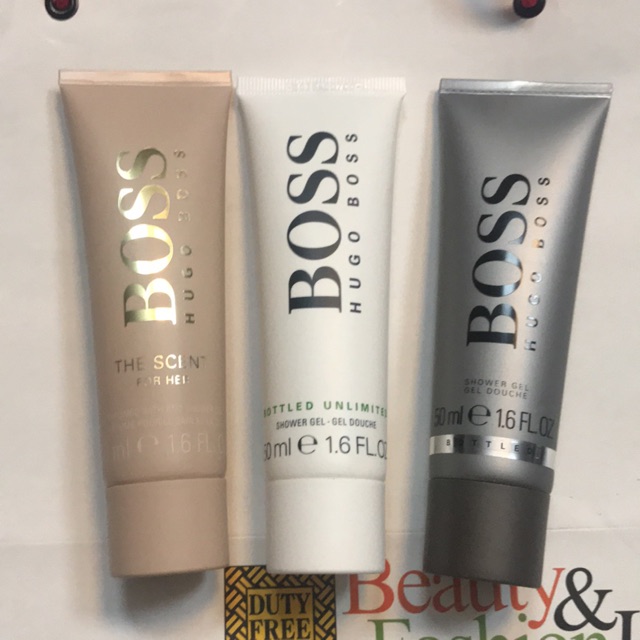 boss unlimited shower gel