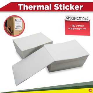 100 150mm Barcode Thermal Sticker For Shopee Waybill Roll Thermal Sticker All Size Per Roll Shopee Philippines