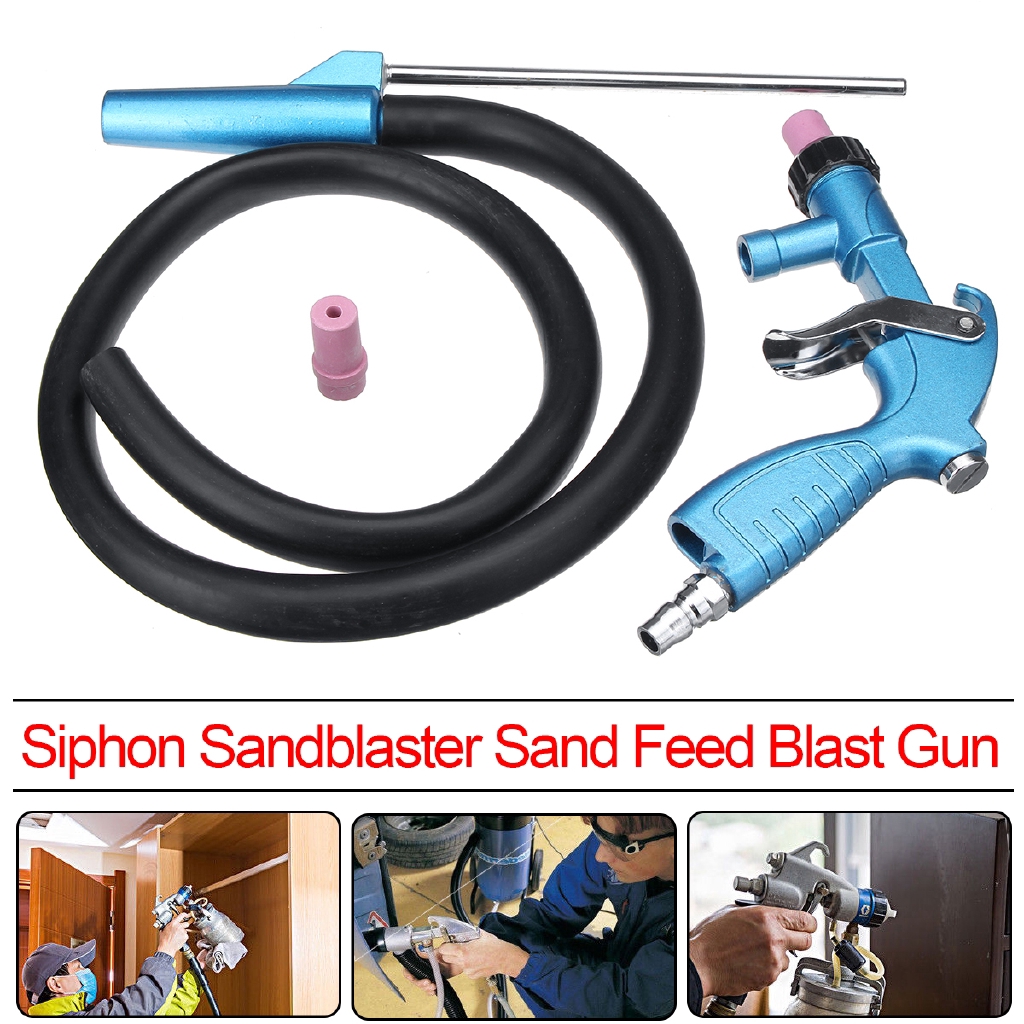 Air Siphon Sandblaster Feed Blasting Gu n Abrasive Tool Power Tool Kit ...