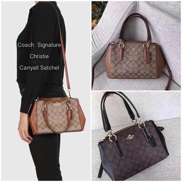 coach mini christie carryall