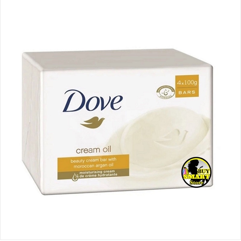 Dove Cream Oil Bar Soap 4 X 100g Shopee Philippines