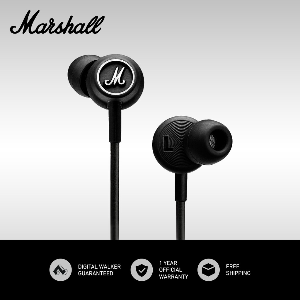 Marshall Mode Earphones Black Shopee Philippines