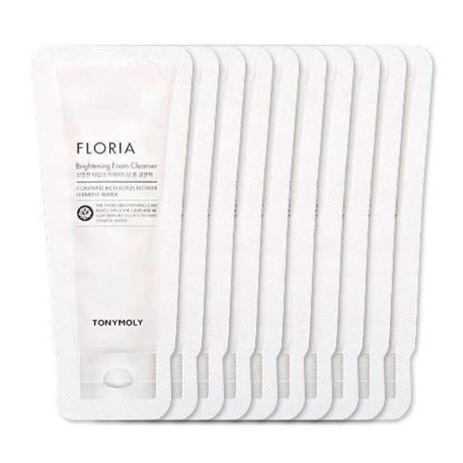tony moly floria brightening foam cleanser