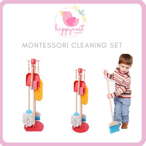 wooden cleaning set for toddlers