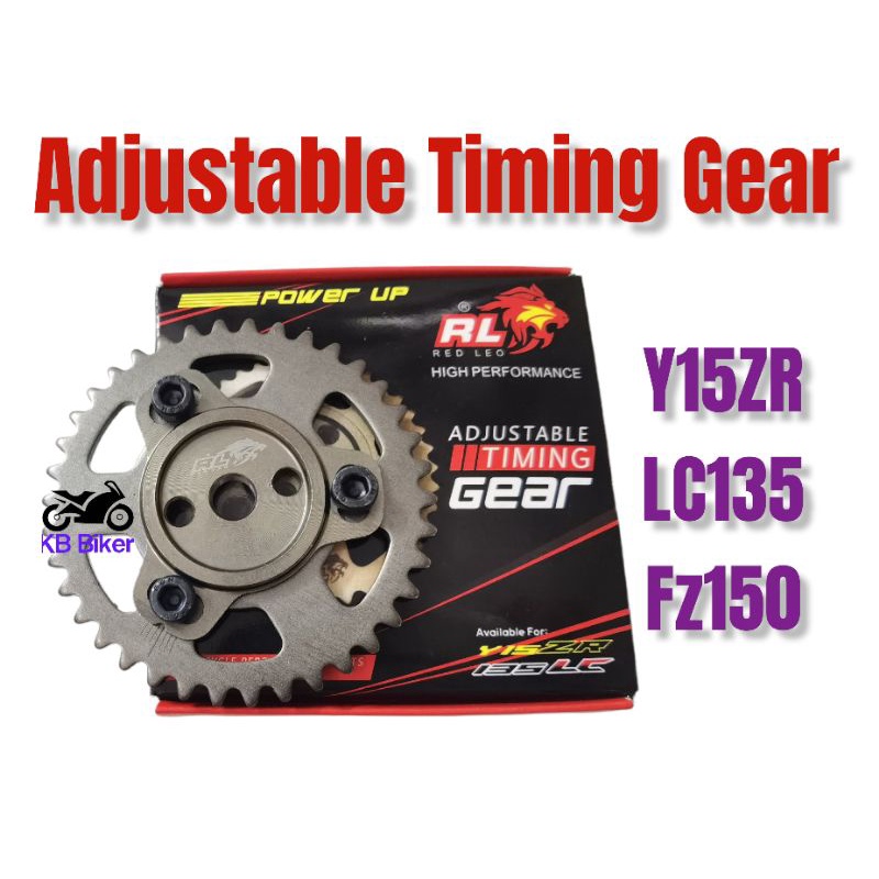 Red Leo Adjustable Timing Gear Lc135 Fz150 Y15zr Cam Gear Shopee Philippines