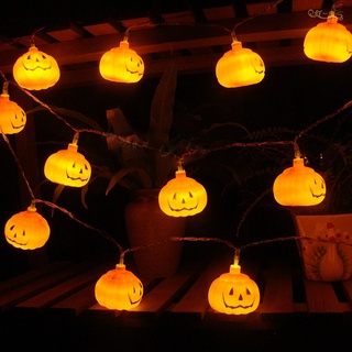1M 10LED Light Halloween Pumpkin Creative Light String DIY Pumpkin Lantern Holiday Decoration Without Battery #4