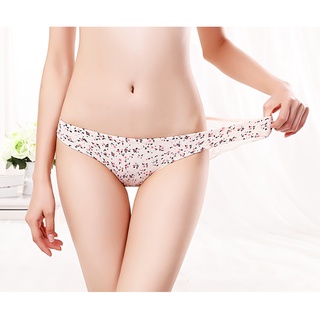 〖Post Today〗2021 Sexy Floral Women's Panties Silk Satin Lace Woman Underwear Hollow Out Lingerie Skin-Friendly Girl Briefs Comfort Lady Seamless Colorful Underpants #9