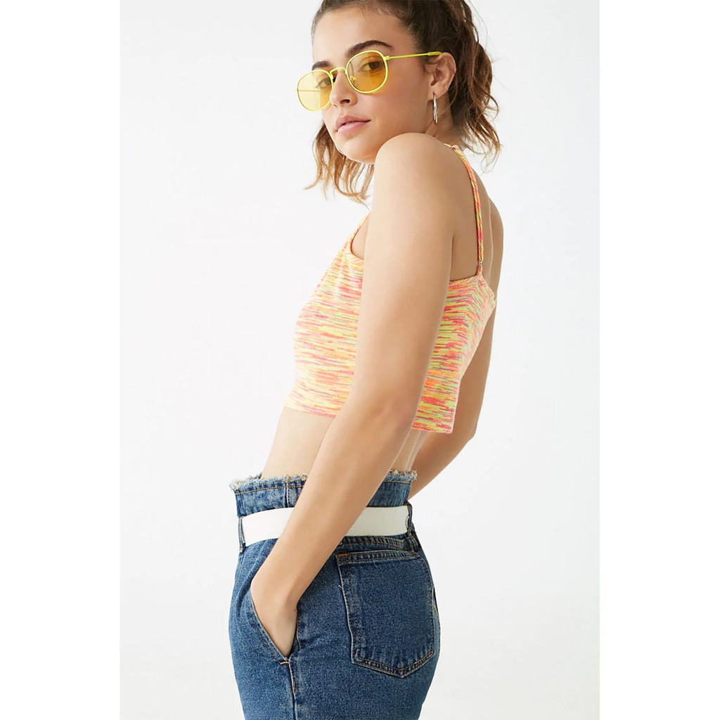 forever 21 neon crop top