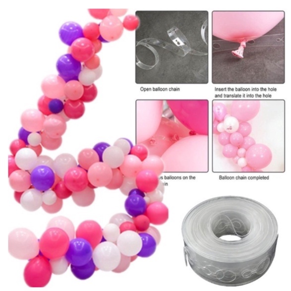 5 meters happy birthday foil Balloon Chain party decorations balloon ...