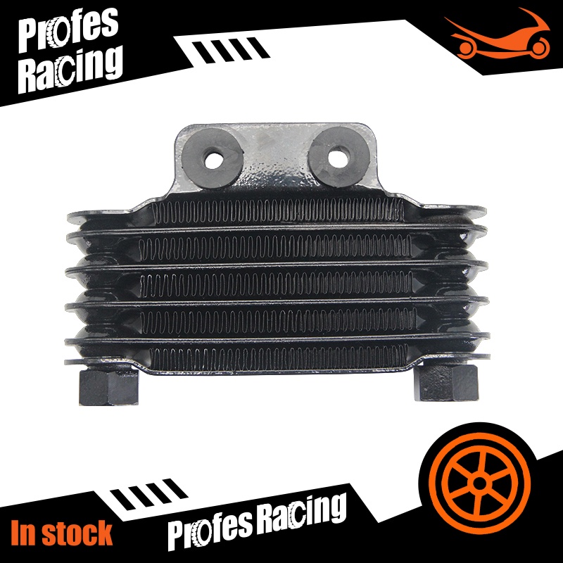 MOTOzxy& Oil Cooler Motorcycle Engine Universal 6 Row Cooling Radiator
