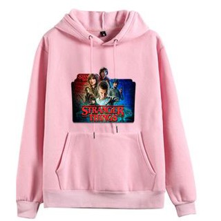 stranger things pink hoodie