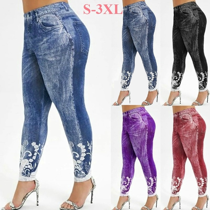plus size colored jeggings