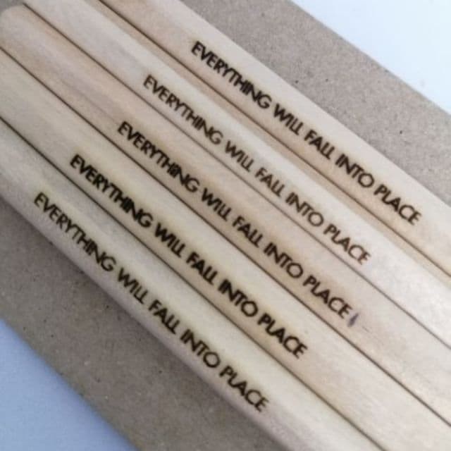 Personalized Laser Engraved Wooden Pencil (set of 5 pcs.) Shopee