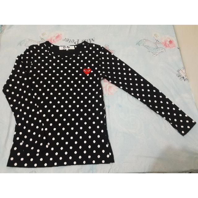 cdg polka dot shirt