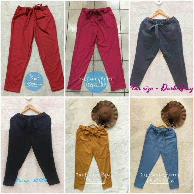 plus size mustard pants