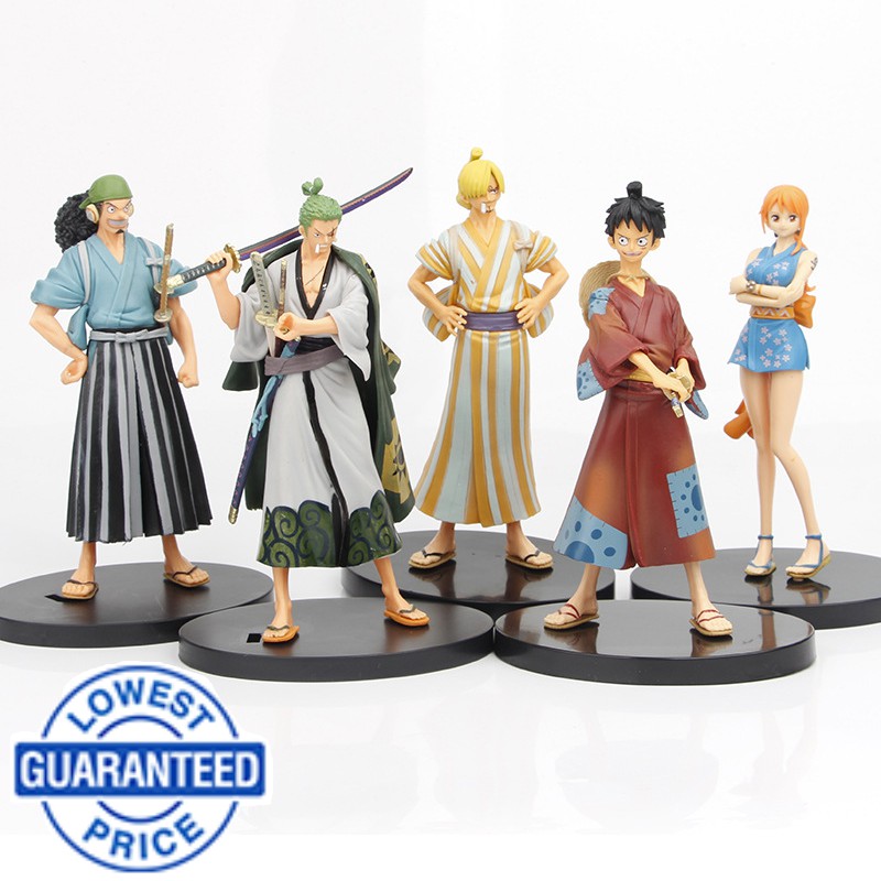 Wano Country Luffy Sanji Figure Model Doll Sauron Usop Kimono Decoration One Piece Action Figure Gift For Boys Girls Hobby Collectibles Shopee Philippines