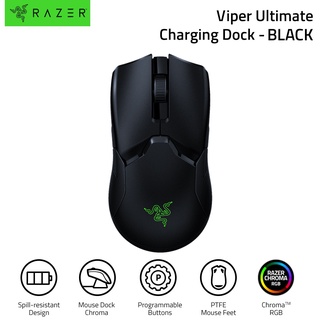 Razer Viper Ultimate with Charging Dock Focus+ Optical Sensor Switch Gaming Mouse 20000DPI