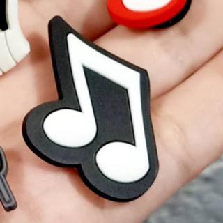 music note croc charm