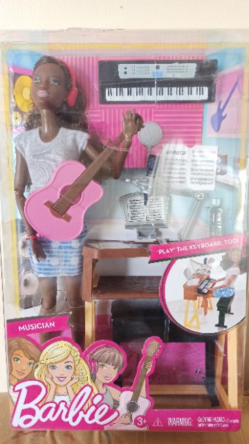 barbie musician doll & playset brunette