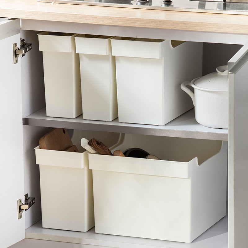 Kitchen Cabinet Tabletop Plastic Belt Pulley Pot Utensils Dish File Storage Storage Box Shopee Philippines