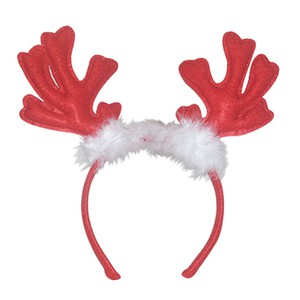red reindeer antlers headband