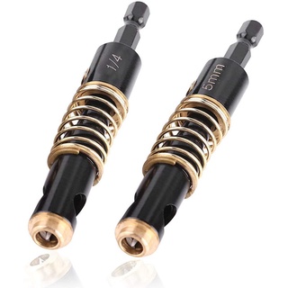 2Pcs1/4 Inch Shank Hinge Self Centering Drill Bits Set 5mm & 1/4 Inch Reaming Drill Wood Plastic Combination #7