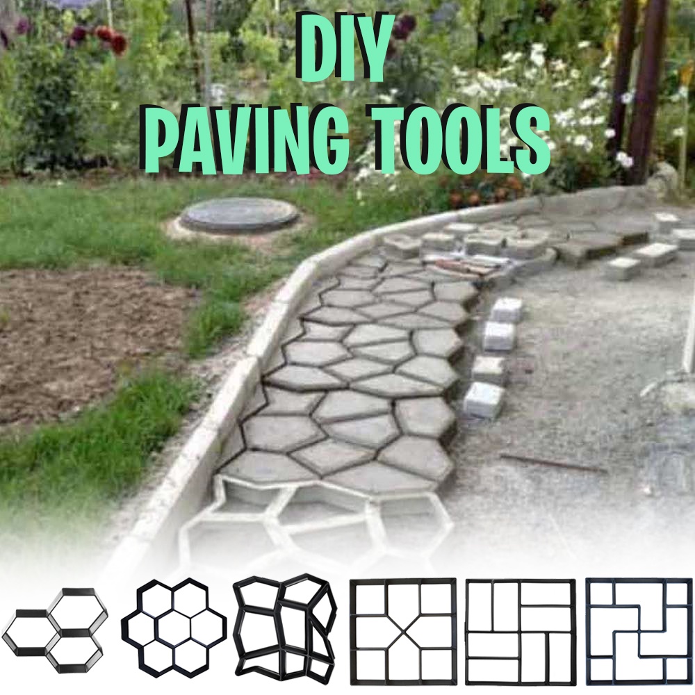 Decorative Stepping Stone Mold Block Flower Paveme... – Grandado