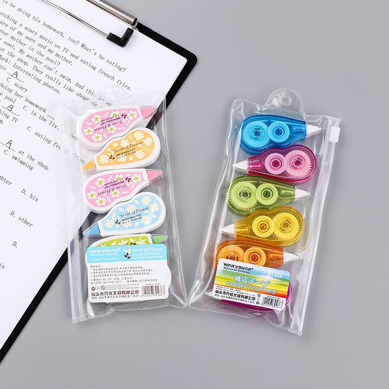 Mini Correction Tape 6 in 1 Stationery School Office Supplies 6pcs/pack ...