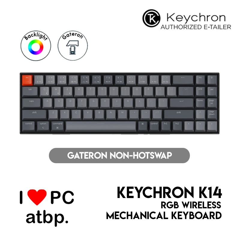 Keychron K14 Wireless Mechanical Keyboard, 70% Layout, Wired/Bluetooth ...