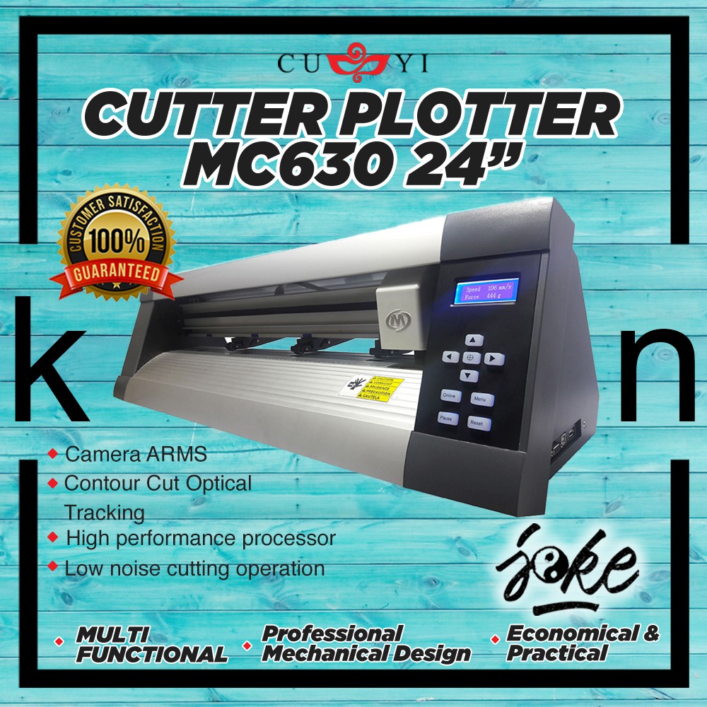 CUYI Cutter Plotter 24 Inch MG630 W/Auto Coutour Cutting, Shopee