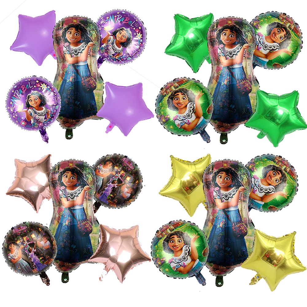 Encanto Design Theme Cartoon Party Hat LootBag Foil Balloon Birthday Party Decoration For Children