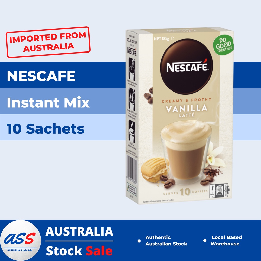 Nescafe Vanilla Latte, 10 Sachets Shopee Philippines