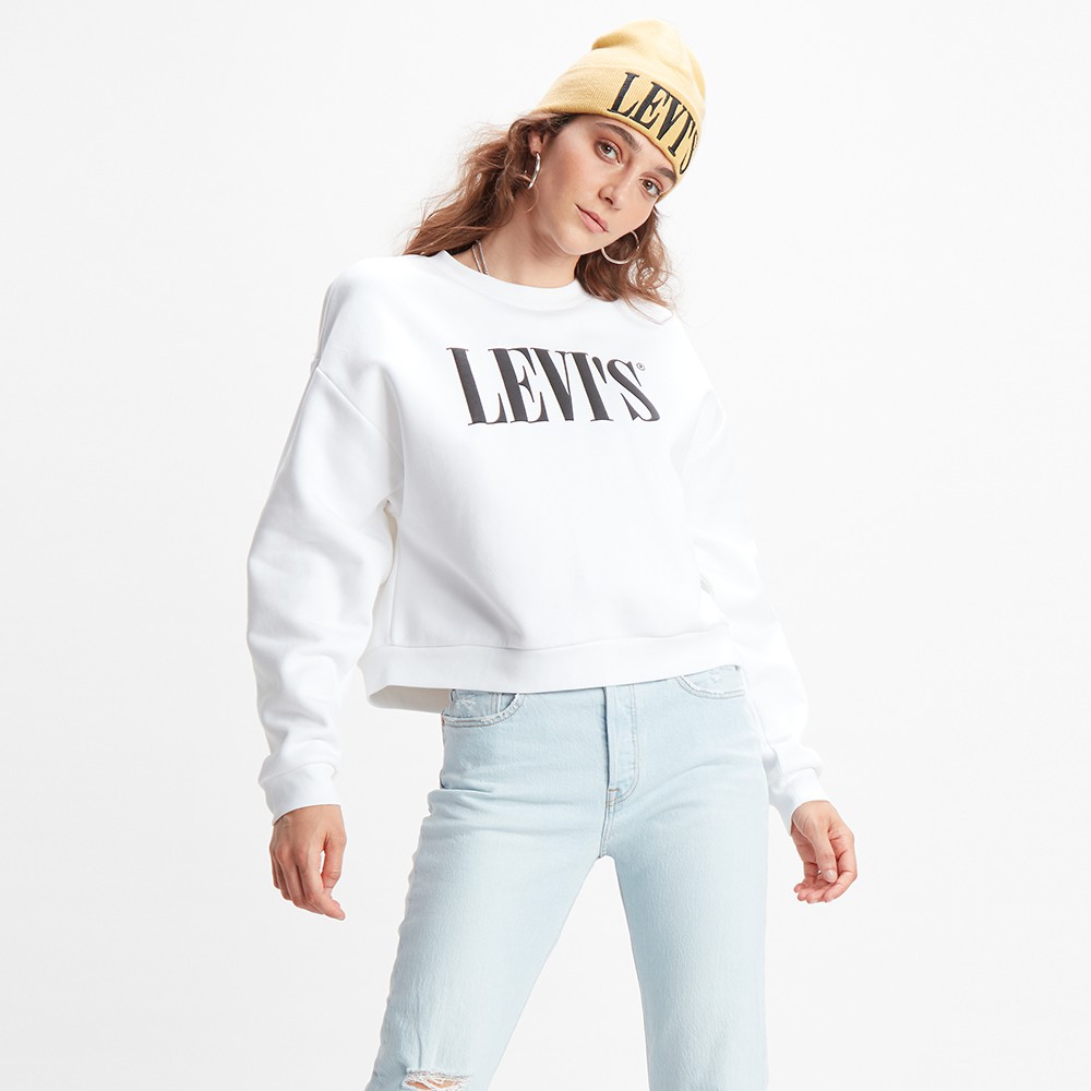 white levi's sweatshirt womens