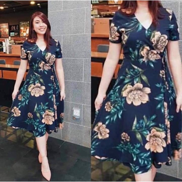 Wrap Around Dress Mall Type | Shopee Philippines