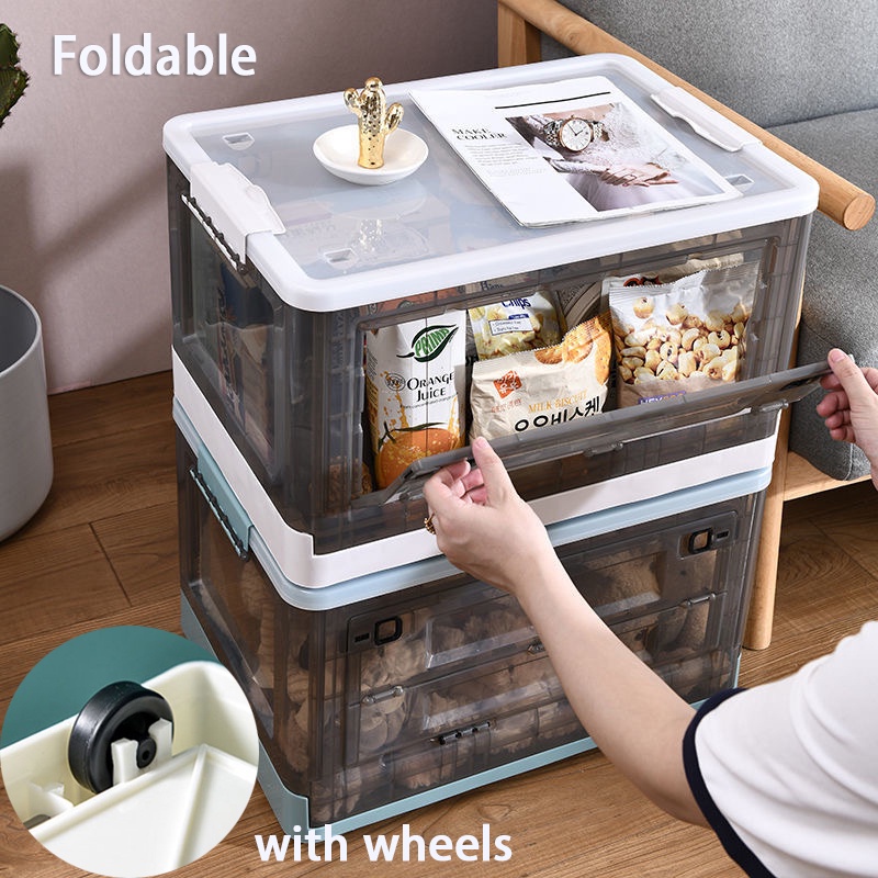 【In stock】Foldable Storage box Plastic Box Clothes Collapsible Durabox