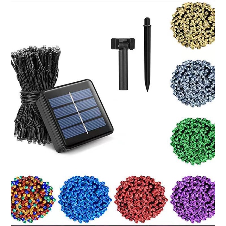 10M Solar 100L Led String Fairy Light Party Outdoor Christmas