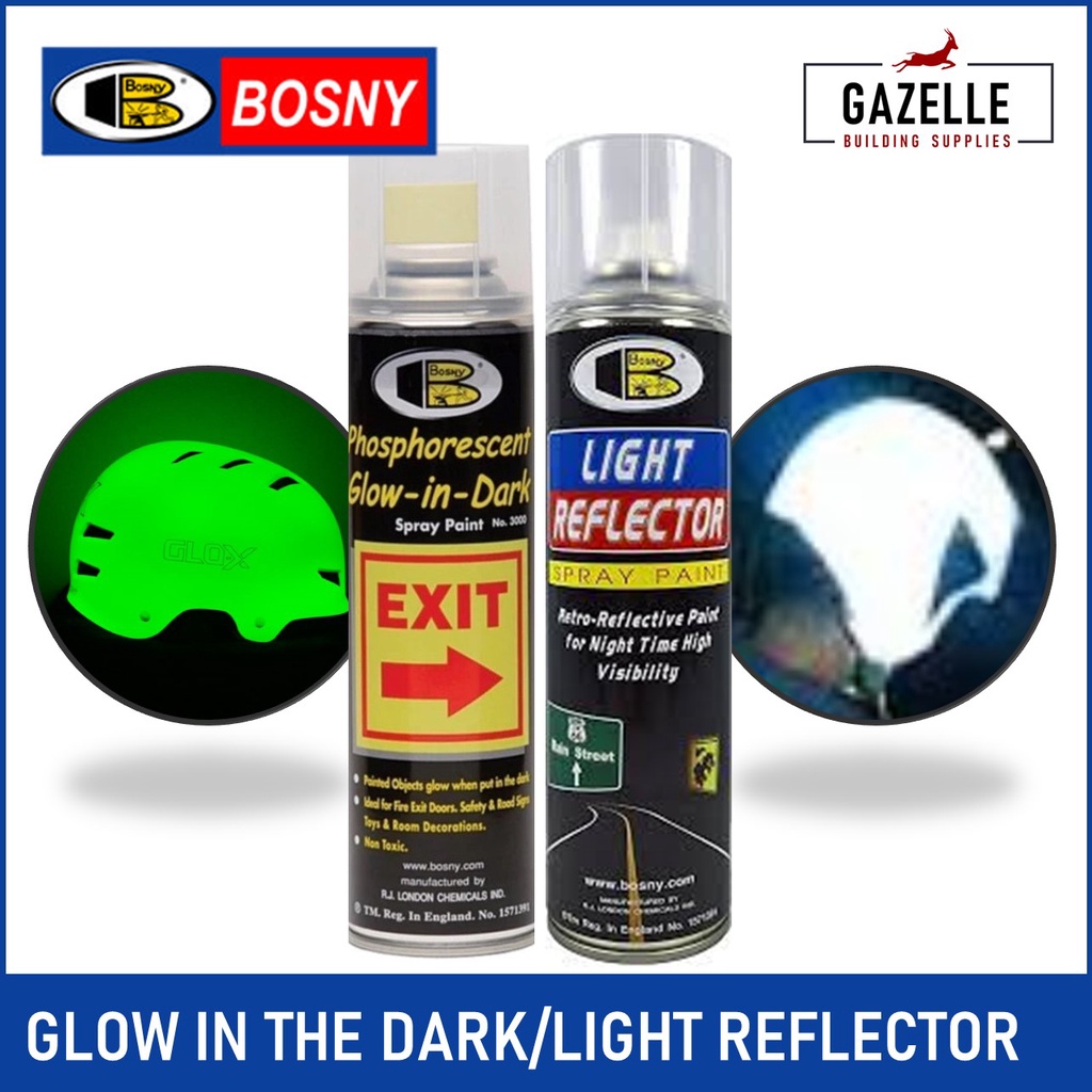 Bosny Phosphorescent Glow in Dark 3000 / Reflectorized Light Reflector